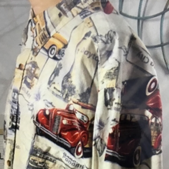 Arbor Bay Men’s Vacation Cruise Vintage Cars - 2X - Picture 2 of 16